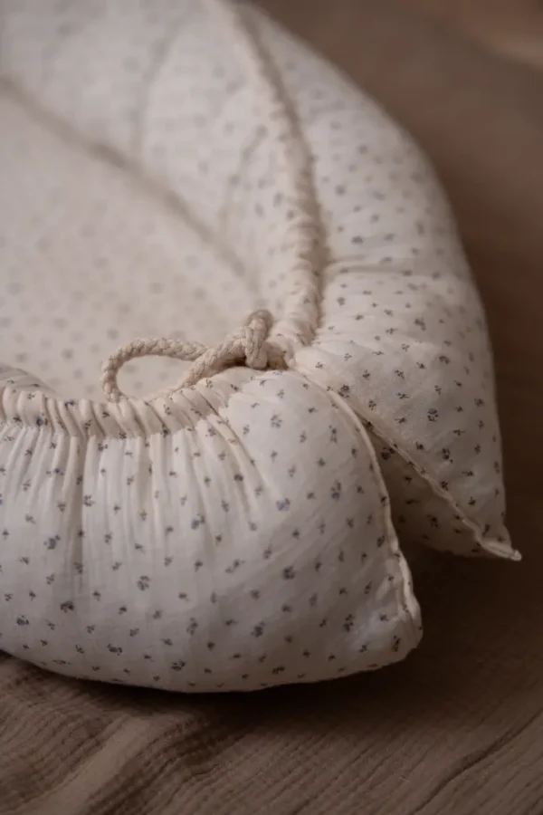 Muslin Boho Baby Nest in Cottage Style - Image 5